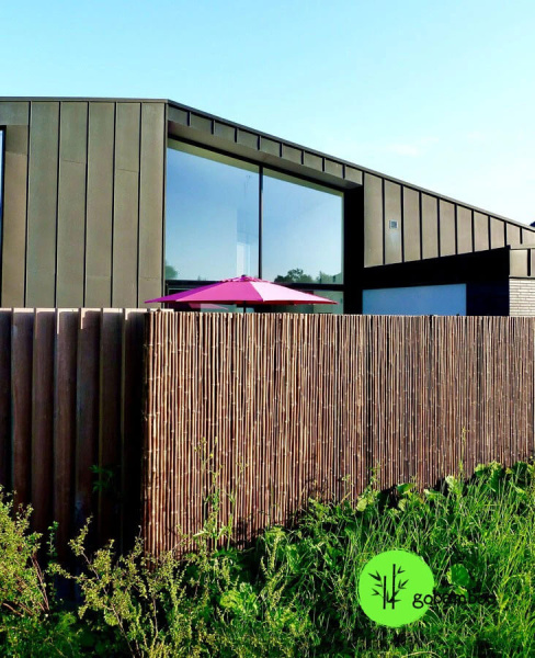 inspirace bambusový plot